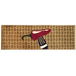 Tapete Passadeira Veludo Cozinha 120x40cm Pimenta Ornare - 1