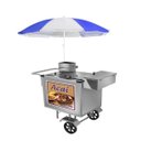 Ver imagem 1 de Carrinho para Açaí Luxo Cefaz com Guarda-sol Inox