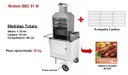 Ver imagem 2 de Carrinho de Churrasco Econômico Simples com Rodas Maciças