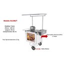 Ver imagem 2 de Carrinho de Açaí Luxo com Toldo e Rodas Maciças Branco