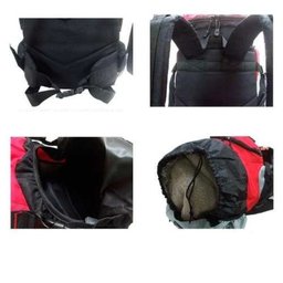 Mochila Camping 70 Litros Trilha Impermeável vermelha - 2