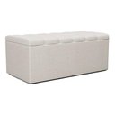 Ver imagem 1 de Recamier Calcadeira Bau 90 Cm Dalia Linho Champagne Artte