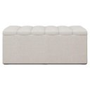 Ver imagem 6 de Recamier Calcadeira Bau 90 Cm Dalia Linho Champagne Artte