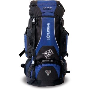 MOCHILA DE CAMPING/TRILHA EXPLORING 70L IMPERMEÁVEL:Azul
