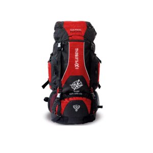 MOCHILA DE CAMPING/TRILHA EXPLORING 70L IMPERMEÁVEL:Vermelho