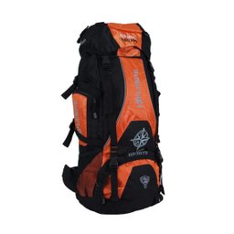 MOCHILA DE CAMPING/TRILHA EXPLORING 70L IMPERMEÁVEL:Laranja - 1