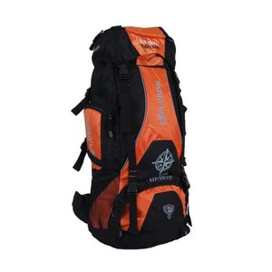 MOCHILA DE CAMPING/TRILHA EXPLORING 70L IMPERMEÁVEL:Laranja
