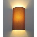 Ver imagem 3 de Arandela Meia Cana Vivare Md-2031 Cúpula em Tecido 30-18x16cm - Bivolt Palha 127-220v