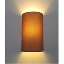 Ver imagem 6 de Arandela Meia Cana Vivare Md-2031 Cúpula em Tecido 30-18x16cm - Bivolt Palha 127-220v