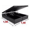 Ver imagem 3 de Cama Box Baú Queen Com Colchão Molas Ensacadas - Blindado