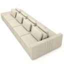 Ver imagem 7 de Sofá Ilha e Puff Sala Living 505cm Siesta M22 Linho Areia - Mpozenato
