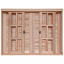 Ver imagem 2 de Janela de Madeira Veneziana de Correr Reto Eucalipto Batentes de 14 Cm Mmc Company-1.50lx1.00a