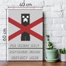 Quadro Decorativo Minecraft 40X60 Cm Para Quarto Placa PS - Nina - 3