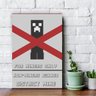 Quadro Decorativo Minecraft 40X60 Cm Para Quarto Placa PS - Nina - 1