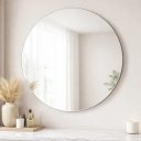 Ver imagem 4 de Espelho Redondo 80cm com Suporte Incluso sem Moldura