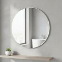 Ver imagem 3 de Espelho Redondo 80cm com Suporte Incluso sem Moldura