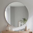 Ver imagem 1 de Espelho Redondo 80cm com Suporte Incluso sem Moldura