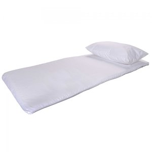 Kit 4 Peças Colchonete Solteiro Festa Do Pijama Infantil Travesseiro De Fibra BF Colchões