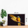 Quadro Decorativo Arara Fazendo Pose 30X40Cm Para Sala Placa PS - Nina - 3