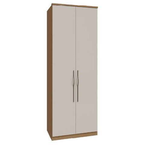 Guarda Roupas 2 Portas com Colmeia 841mm Setiba Plus Rimo Carvalho/off White