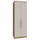 Ver imagem 1 de Guarda Roupas 2 Portas com Colmeia 841mm Setiba Plus Rimo Carvalho/off White