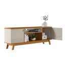 Ver imagem 4 de Rack TV com Nicho Off White Nature Amadeirado 180cm Colorado Moderno
