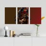 Kit 05 Quadros Decorativos Para Quarto Deadpool e Wolverine 20x30 Cm Placa PS Texturizado - Nina - 1