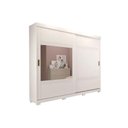 Ver imagem 1 de Guarda Roupa Casal 2 Portas de Correr e 4 Gavetas c/ 1 Espelho Blumenau Branco - Panan
