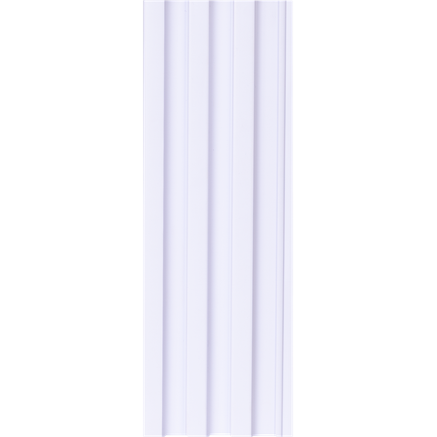 Kit 12 Placas Ripado de Pvc Slim 10 Cm X 90 Cm Fabelle Bianco