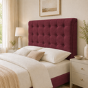 Ver imagem 2 de Cabeceira Ana Estofada Suede p/ Cama Box Solteiro 90cm Quarto