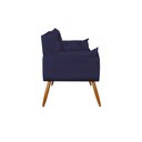 Ver imagem 4 de Sofá 2 Lugares Namoradeira Opala Decorativa - V8 Decor:azul Marinho