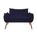 Ver imagem 1 de Sofá 2 Lugares Namoradeira Opala Decorativa - V8 Decor:azul Marinho