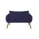 Ver imagem 6 de Sofá 2 Lugares Namoradeira Opala Decorativa - V8 Decor:azul Marinho