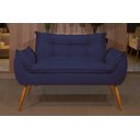 Ver imagem 5 de Sofá 2 Lugares Namoradeira Opala Decorativa - V8 Decor:azul Marinho