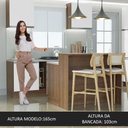 Ver imagem 6 de Ilha de Cozinha com Bancada e Balcão 120 Cm Rustic/branco Glamy Madesa Rustic/branco