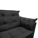 Ver imagem 7 de Sofá 2 Lugares para Sala Moderno Confortável Aurora Suede Preto