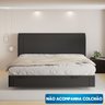 Cama Baú Casal Flutuante King Size Space Couro Ecológico Pu - Skybox - 3