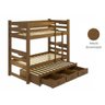 Treliche Solteiro com Cama Auxiliar 3 Gavetas - Imbuia - 2