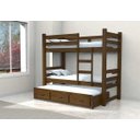 Ver imagem 1 de Treliche Solteiro com Cama Auxiliar 3 Gavetas - Imbuia