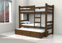 Ver imagem 1 de Treliche Solteiro com Cama Auxiliar 3 Gavetas - Imbuia