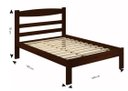 Ver imagem 3 de Cama de Casal de Madeira Reta Kasper - Castanho