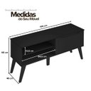 Ver imagem 3 de Rack para Tv até 60" Artely Lotus 4517 Preto