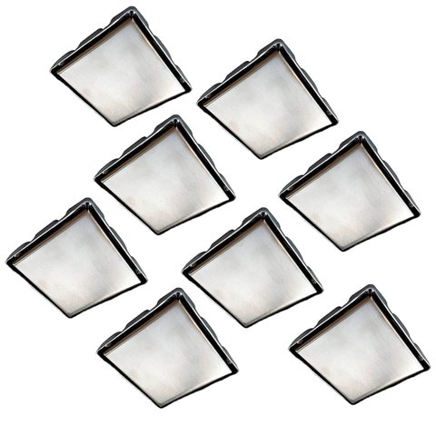 Ralo Oculto Invisivel Anti Odor 15x15 Aço Inox Kit 8 Uni Box Banheiro Cozinha Lavanderia Lavabo Vara