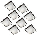 Ver imagem 1 de Ralo Oculto Invisivel Anti Odor 15x15 Aço Inox Kit 8 Uni Box Banheiro Cozinha Lavanderia Lavabo Vara