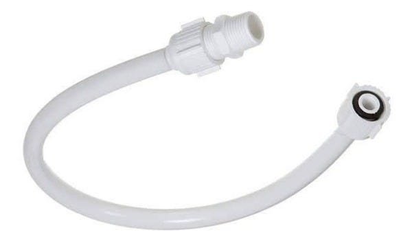 Engate Flexível 30 Cm Branco Kit 50 Unidades Hydro - 1