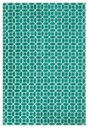 Ver imagem 1 de Tapete para Quarto Geometrico Verde e Branco 100x150
