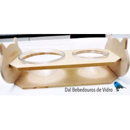 Comedouro e Bebedouro de vidro higiênico para Gatos - 2