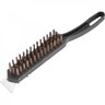 Escova manual com cerdas de aço 4 fileiras com cabo de plástico com raspador Vonder - 1