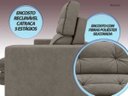 Ver mais imagens de Sofá Pegasus 2,50M Assento Retrátil e Reclinável Velosuede Bege - NetSofás