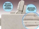 Ver mais imagens de Sofá Pegasus 2,50M Assento Retrátil e Reclinável Velosuede Areia - NetSofás
